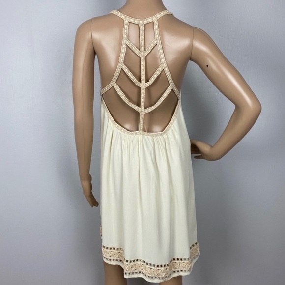 NEW SAYLOR REVOLVE CREAM EMBELLISHED MINI DRESS - Picture 7 of 9